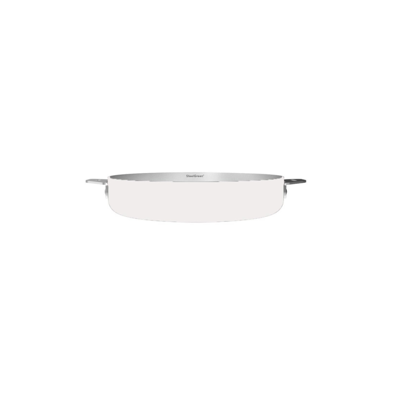 La Merveilleuse poêle en acier inox amovible, blanche 24cm – Cookut