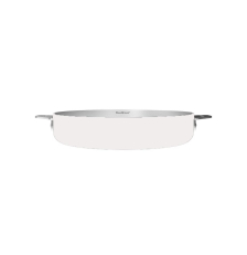 La Merveilleuse poêle en acier inox amovible, blanche 28cm – Cookut