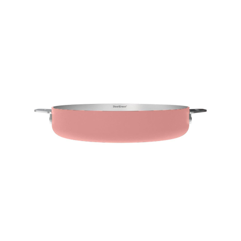 La Merveilleuse poêle en acier inox amovible, vert 28cm – Cookut