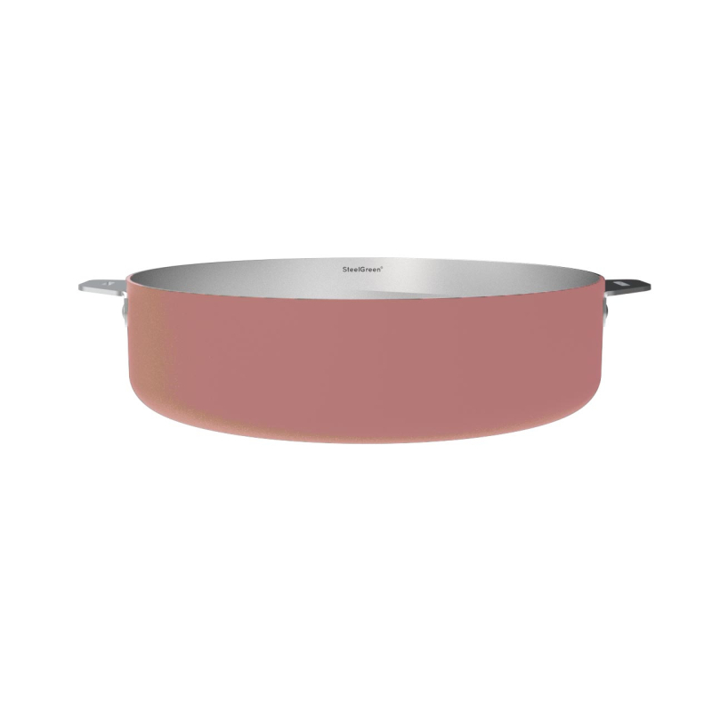 La Merveilleuse Sauteuse inox 28 cm amovible rose 4.5L - Cookut