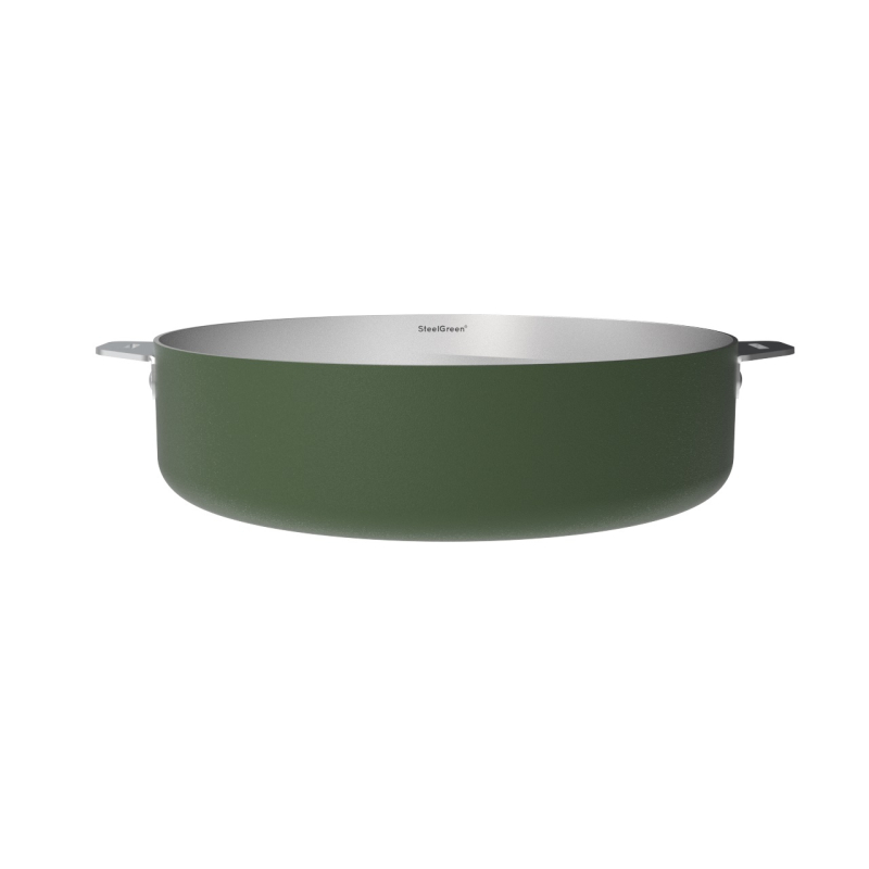 La Merveilleuse Sauteuse inox 28 cm amovible verte 4.5L - Cookut