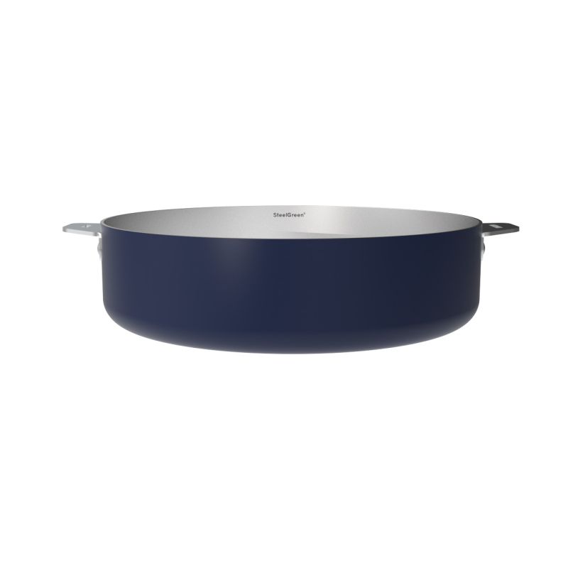La Merveilleuse Sauteuse inox 28 cm amovible bleue 4.5L - Cookut