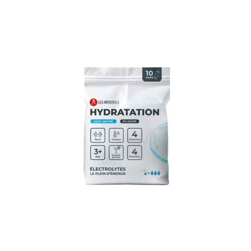 Sachet 10 sticks nature hydratation électrolytes - Les Artistes