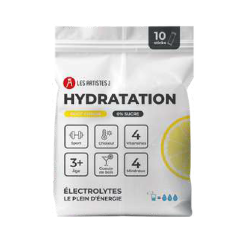 Sachet 10 sticks nature hydratation électrolytes - Les Artistes