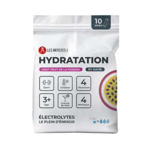 Sachet 10 sticks nature hydratation électrolytes - Les Artistes