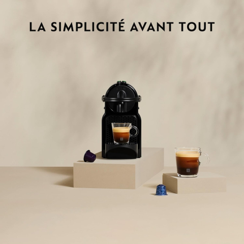 Machine espresso Nespresso Inissia EN80.B, plastique noir