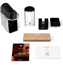 De'Longhi Nespresso Pixie EN127.S - Machine à café à capsules, aluminium et plastique, Silver, 1 L