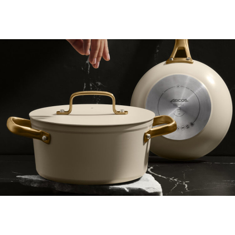 Faitout antiadhésif Céramique Samoa Iconic noir 20cm - Arcos