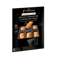 Moule à mini tartelettes x15 en silicone et tricot de verre anti-adhérent - Flexipan