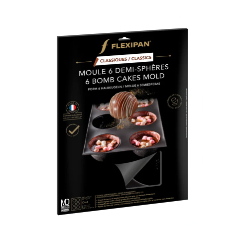 Moule à mini tartelettes x15 en silicone et tricot de verre anti-adhérent - Flexipan