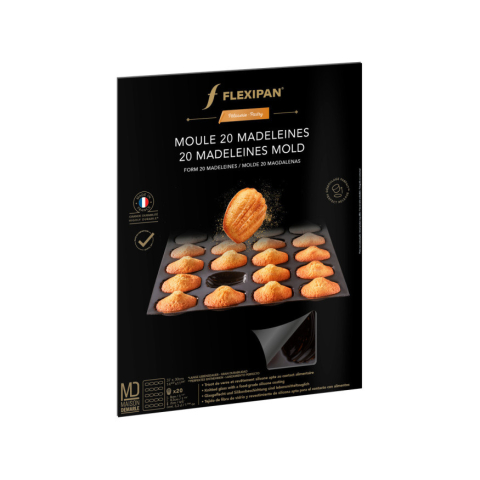 Moule à mini tartelettes x15 en silicone et tricot de verre anti-adhérent - Flexipan