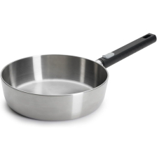 Poêle bord haut acier inoxydable 24 cm Logic Steel – Woll