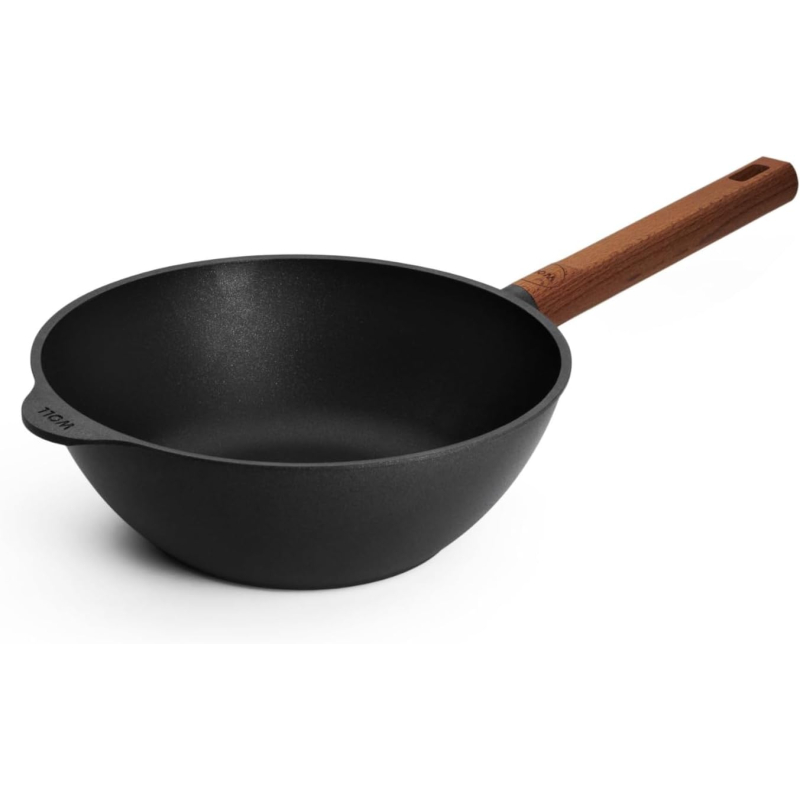 Wok 32 cm en fonte d’aluminium noir - Woll Eco Logic QXR