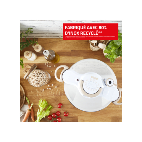 Autocuiseur 4,5 L inox 18/10 Clipso Minut Eco Respect - Seb