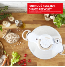 Autocuiseur 7,5 L inox 18/10 Clipso Minut Eco Respect - Seb