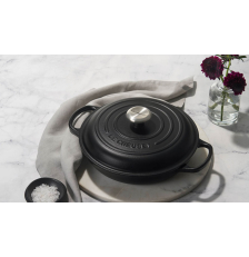 Faitout en Fonte Émaillée Noir mat 30cm - Le creuset