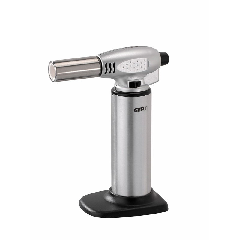 Chalumeau de cuisine en métal et plastique, argent/noir – Gefu