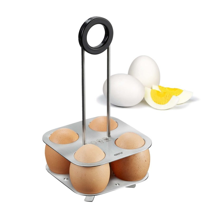 Support de cuisson à œufs inox & PA66, argent, 4 œufs - GEFU