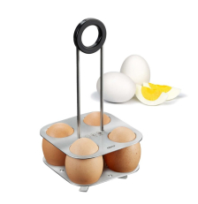 Support de cuisson à œufs inox & PA66, argent, 4 œufs - GEFU