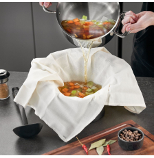 Tissu de filtration en coton blanc 75 x 62 cm - Gefu