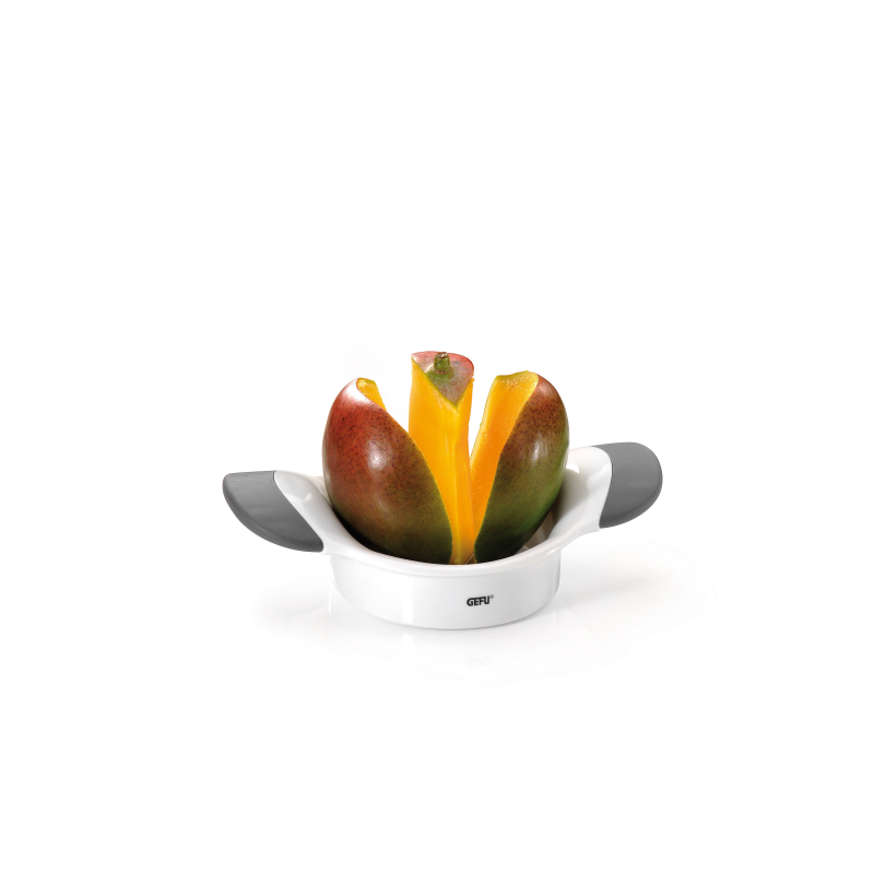Coupe-mangues en plastique et acier inoxydable, blanc — Gefu