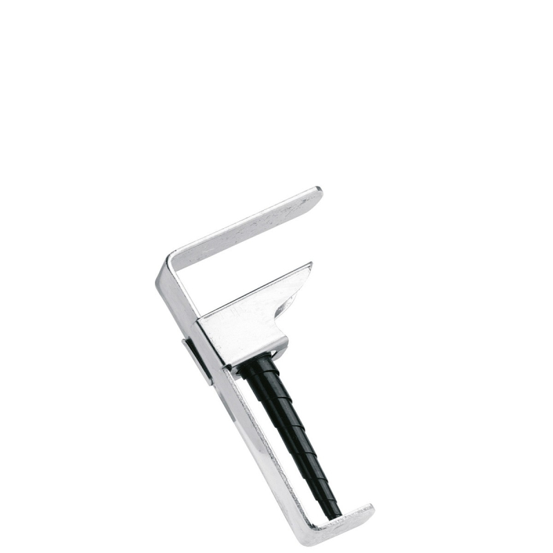 Pinces à nappe nickelées argent, lot de 4, ouverture 1,9–4,5 cm — Gefu