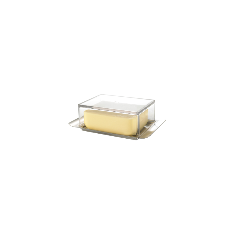 Beurrier Brunch 250 g acier inox et SAN argent - Gefu