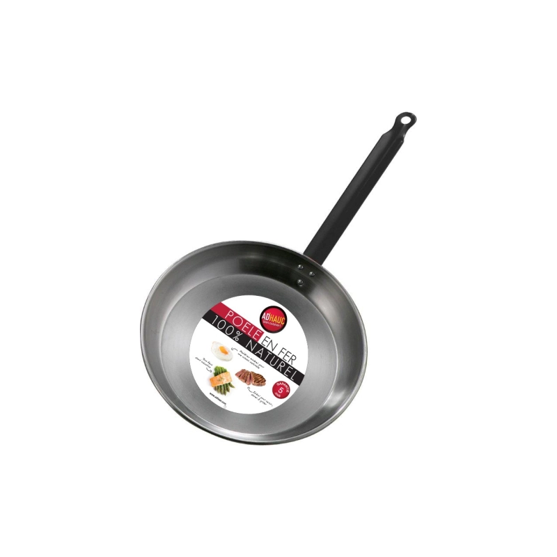 Poêle profonde en acier 24 cm - AD'HAUC