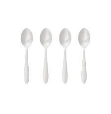 Cuillères à café x4 en inox argenté 14,5 cm - SECRET DE GOURMET