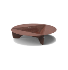 Brasero Bonne Anse 100 acier Corten marron 100x100 cm - OYAT