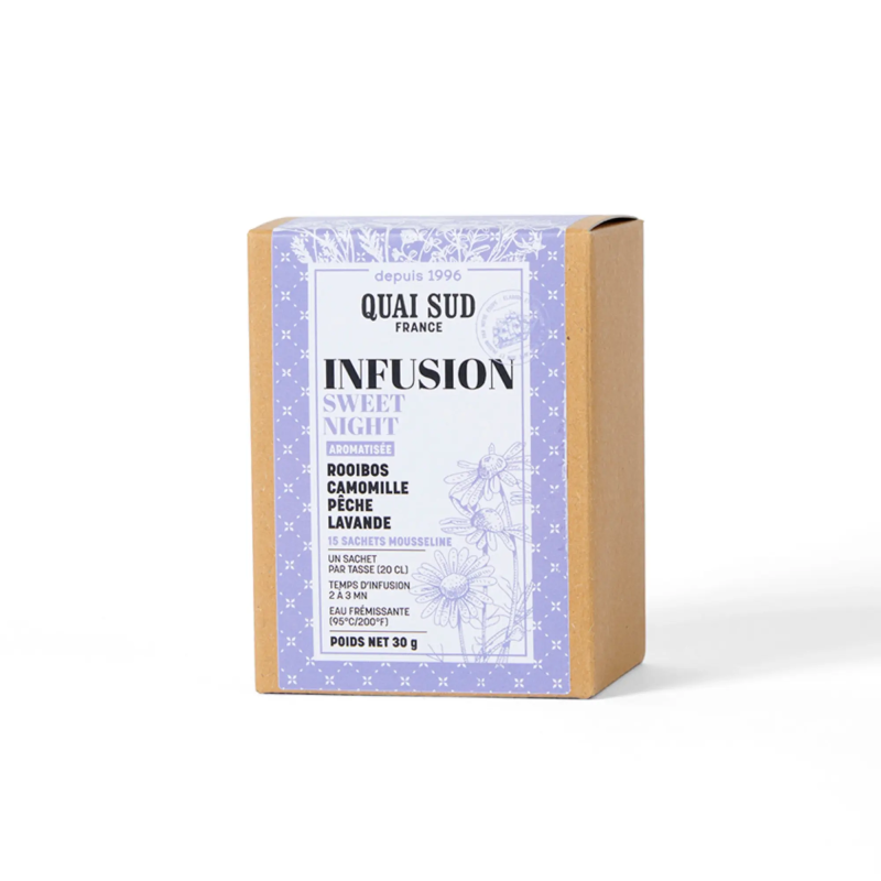 Infusion rooibos rouge 'Sweet Night!' 15 infusettes - Quai Sud