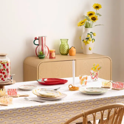 Coupelle fraise fruity 31x23cm rouge