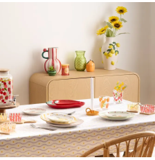 Coupelle fraise fruity 31x23cm rouge