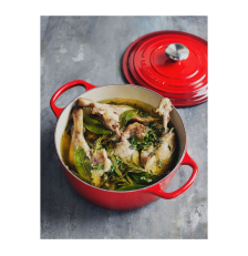 Cocotte en fonte Signature ronde Cerise 22 cm - Le Creuset