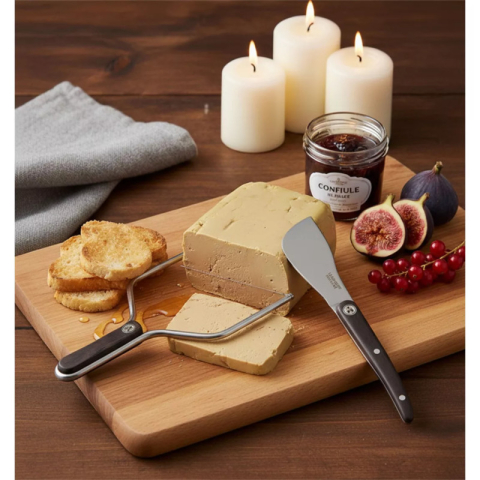 Set 2 pièces Foie Gras Pakka : lyre et pelle à foie gras - Laguiole Heritage