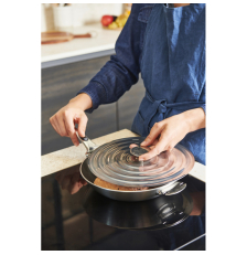 Couvercle Universel en inox 30-32 cm, fabriqué en France - De Buyer
