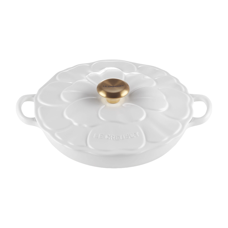 Faitout Campagnard Bloesem Signature Blanc 26 cm - Le Creuset