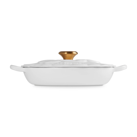 Faitout Campagnard Bloesem Signature Blanc 26 cm - Le Creuset