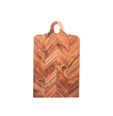 Planche à découper en bois Chevron 45x20 cm - TABLE PASSION
