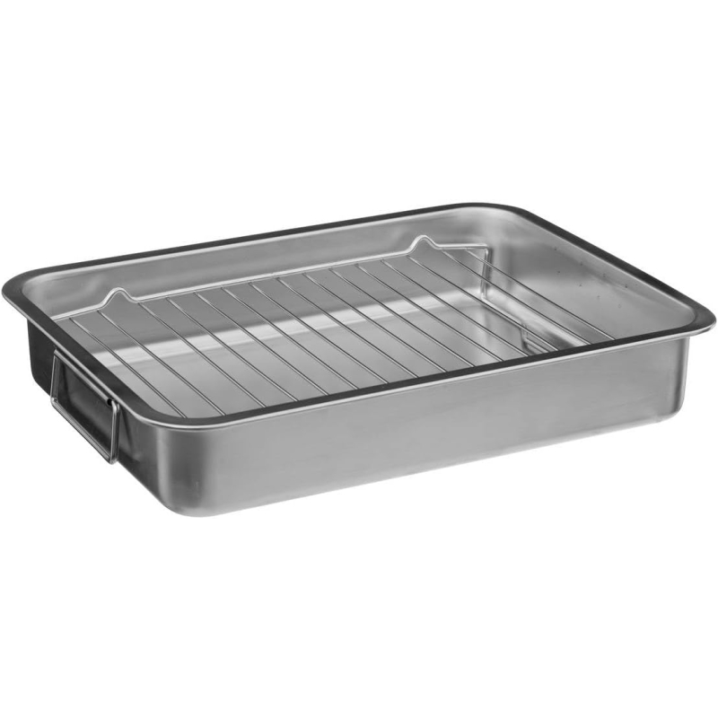 Plat à rôtisserie 30 x 40 cm en inox - 5Five