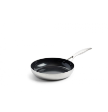 Poêle à frire 30 cm Geneva, inox 3 plis, revêtement Thermolon diamant - GreenPan