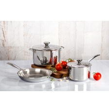Poêle acier inoxydable 26 cm Signature - Le Creuset