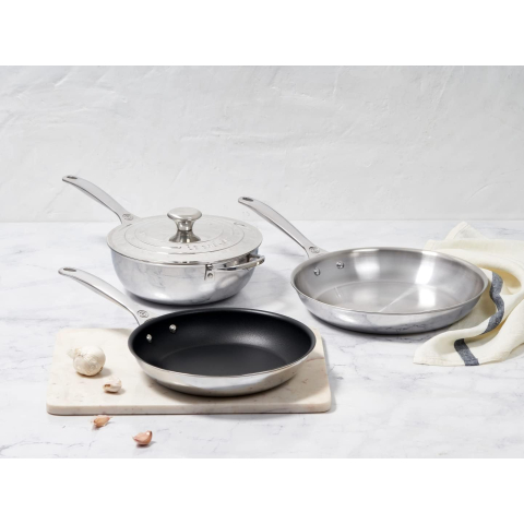 Poêle acier inoxydable 26 cm Signature - Le Creuset