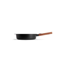 Poêle en fonte Eco Logic QXR 24 cm sans PFAS avec manche en bois amovible - Woll