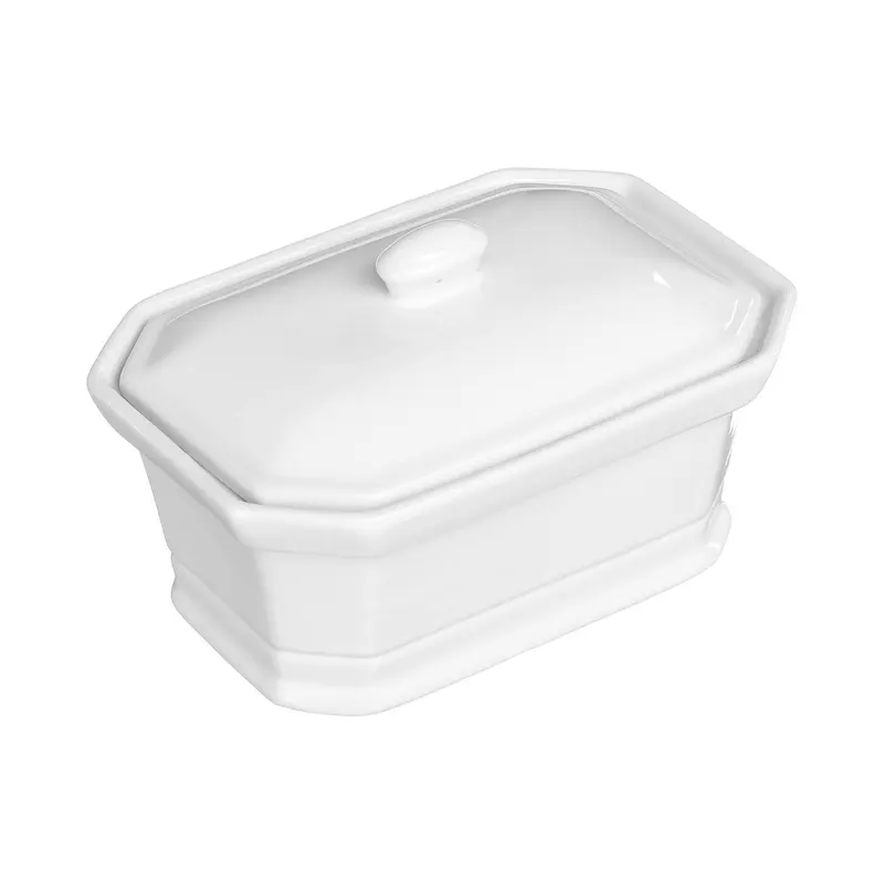 Terrine à foie gras en faïence blanche 800g - 5Five
