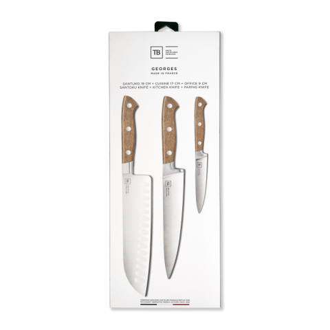 Couteau Santoku Georges en bois 19 cm - Tarrerias Bonjean