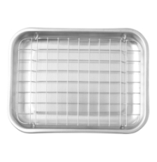 Plat à four 23,5 x 17,5 x 2,5 cm avec grille - LACOR
