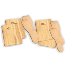 Set 4 spatules et 4 planchettes bois 8503 - Little Balance