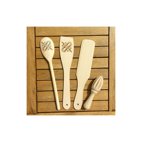 Set 4 spatules et 4 planchettes bois 8503 - Little Balance