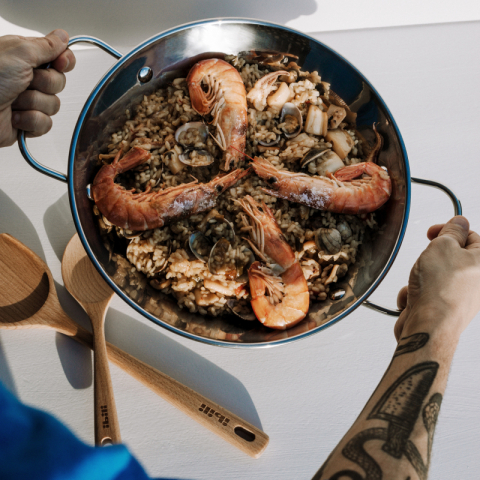 Plat à Paella 5Ply Element 34 cm - Ibili
